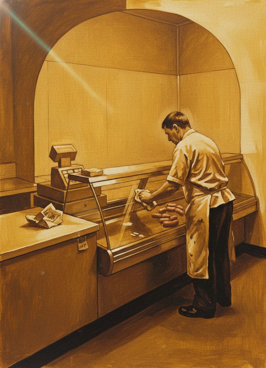 Wiping the Display Case — abstract work by Viktor Eklund — MODULAR · a one-of-a-kind original