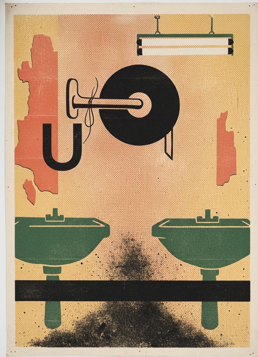 Wiping the Kitchen Counters — print by Hilda Prosser — MODULAR · a one-of-a-kind original