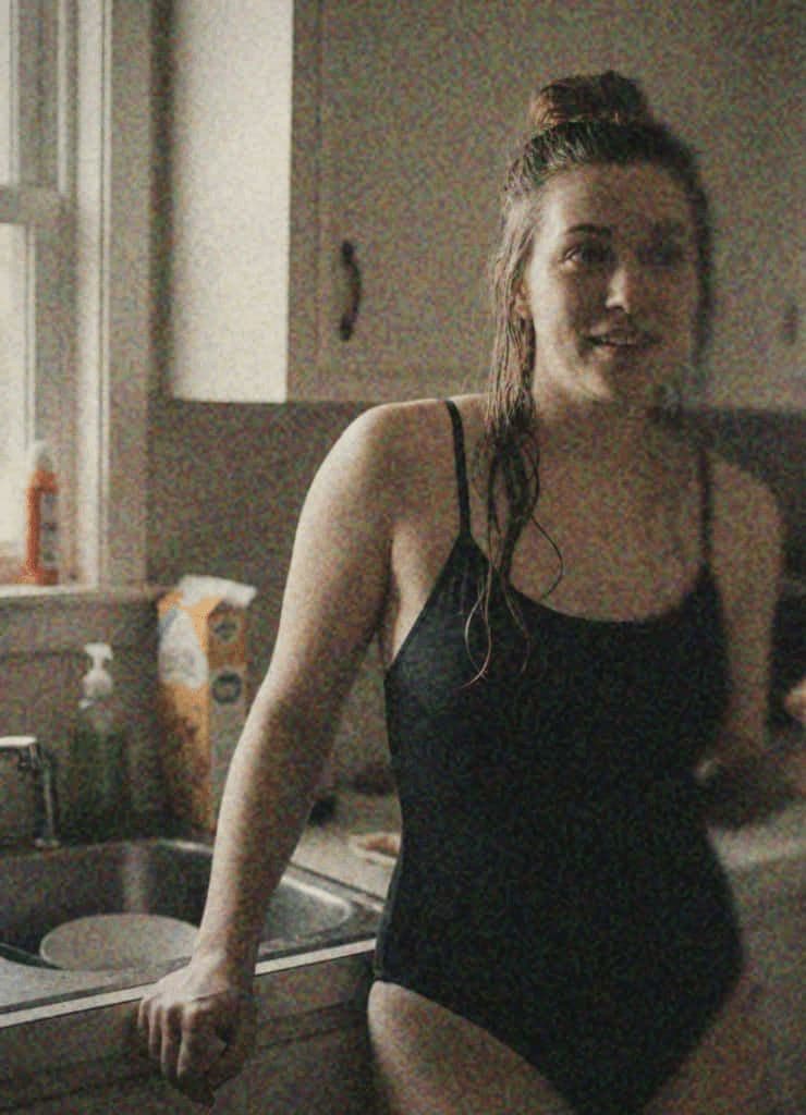 woman swimsuit kitchen — photograph by Henri de Bruyn — MODULAR · 13 × 18 cm limited edition of 10