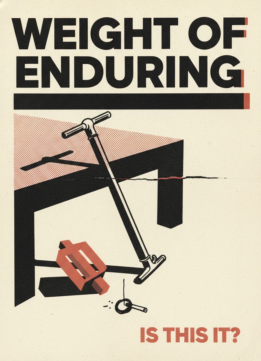 Workbench with a Gouge — print by Anya Pietrowski — MODULAR · a one-of-a-kind original