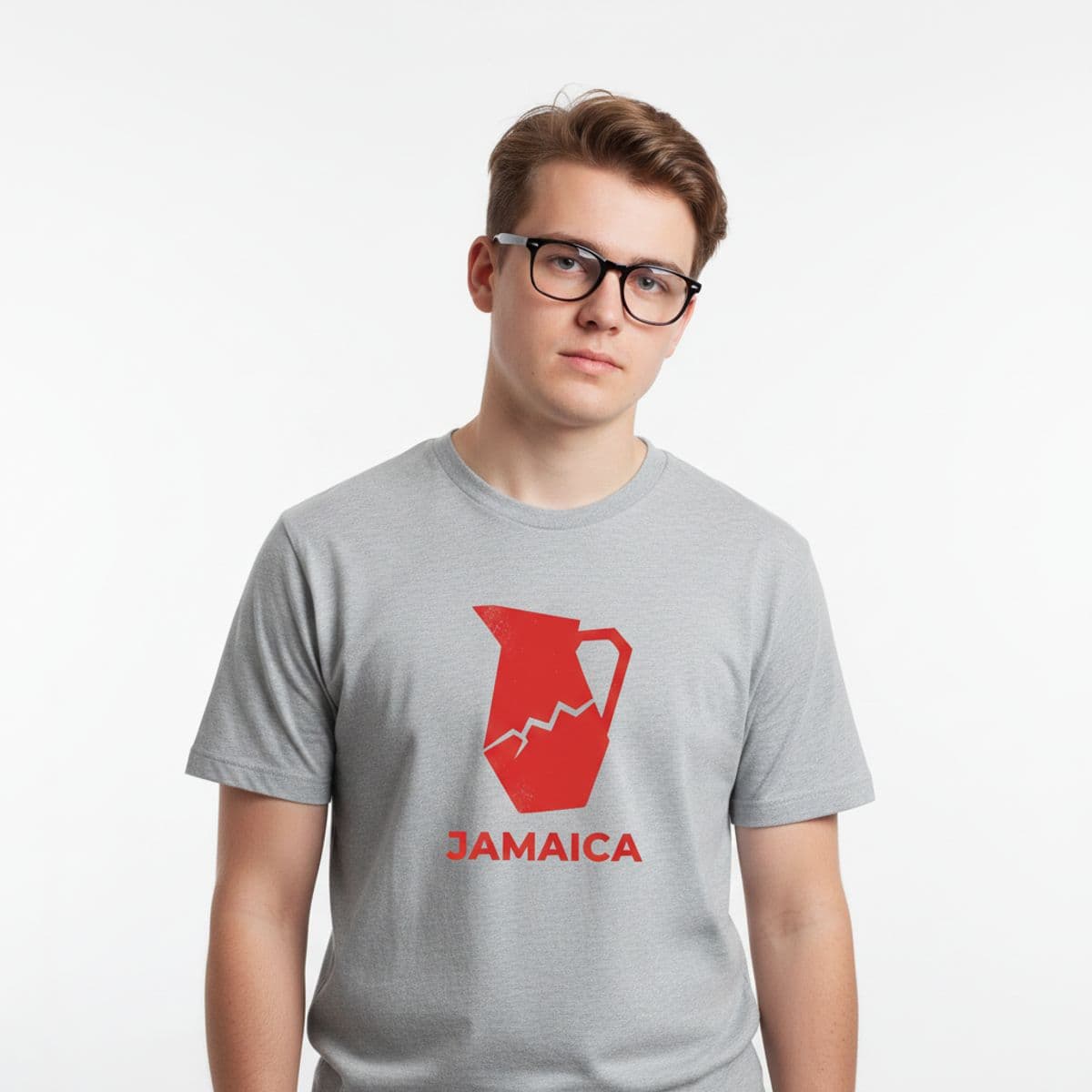 Cafeteria Lunch Victory printed on a t-shirt, worn