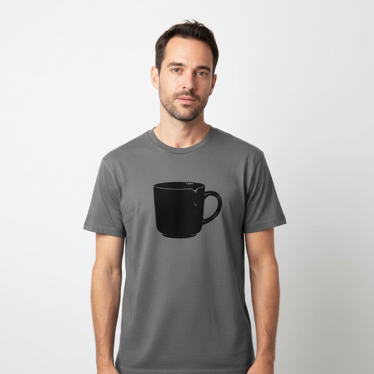 Don't Forget the Spoon printed on a t-shirt, worn