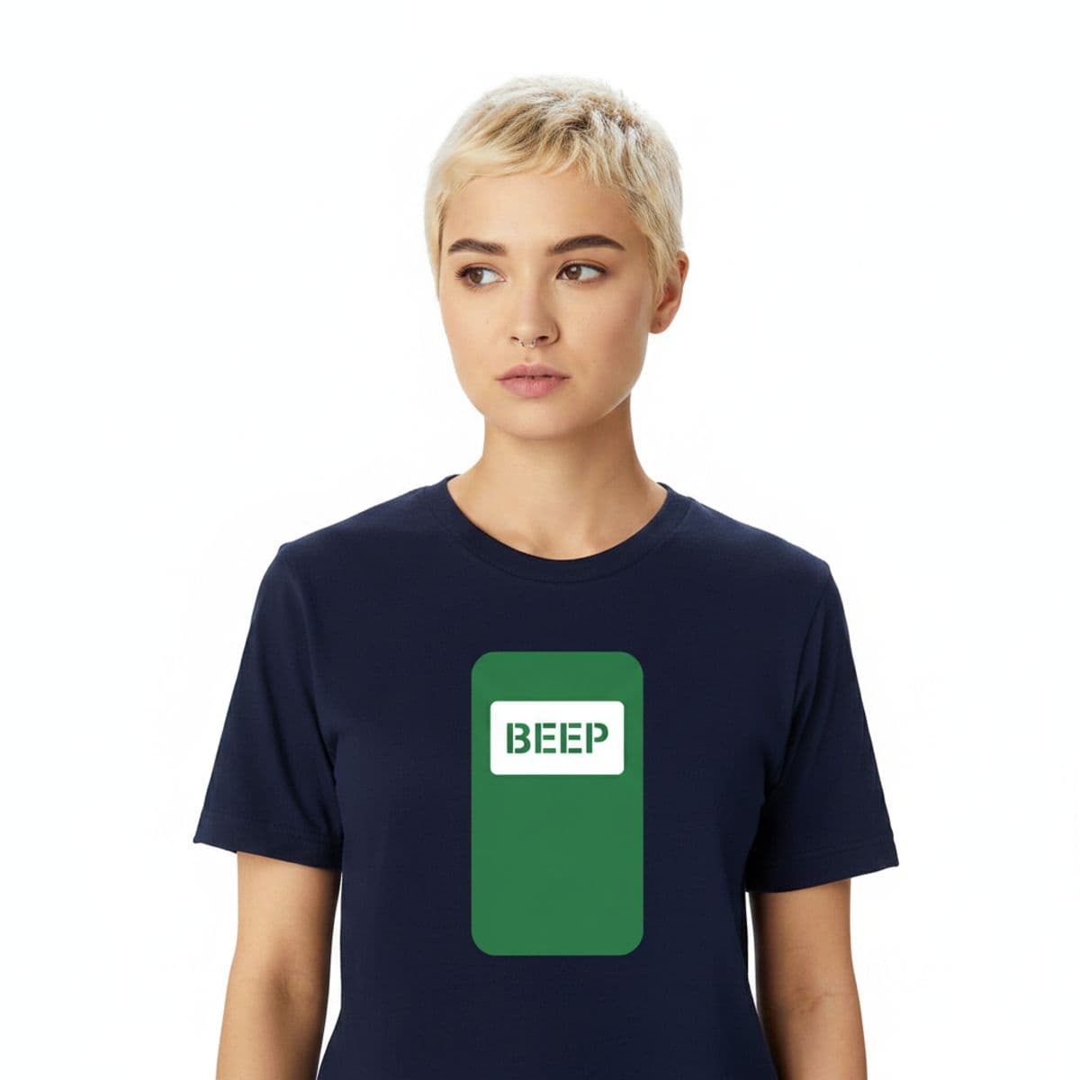 Don't Forget to Reply printed on a t-shirt, worn