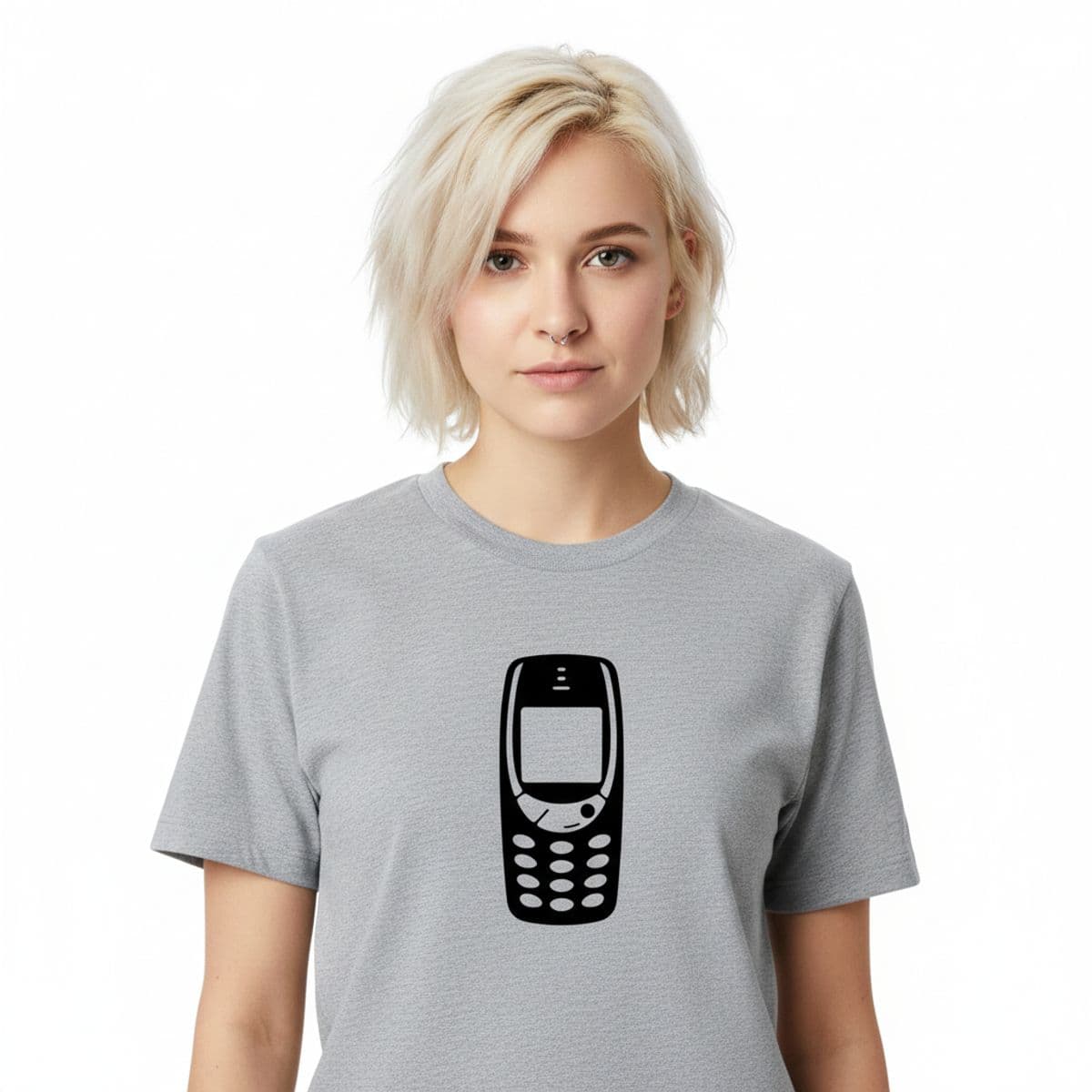Don't Forget Your Ski printed on a t-shirt, worn