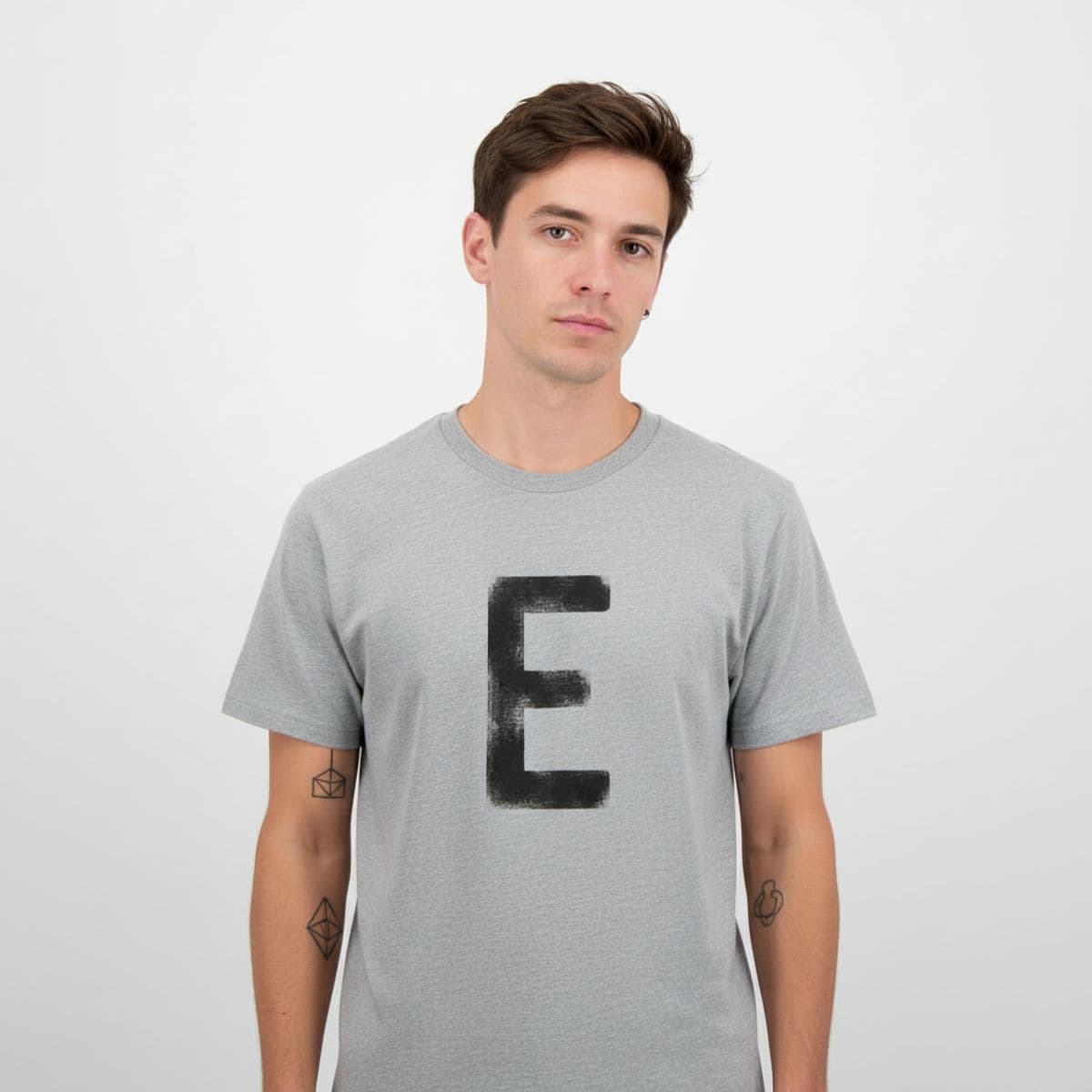 Eleanor Crosses Her Arms printed on a t-shirt, worn