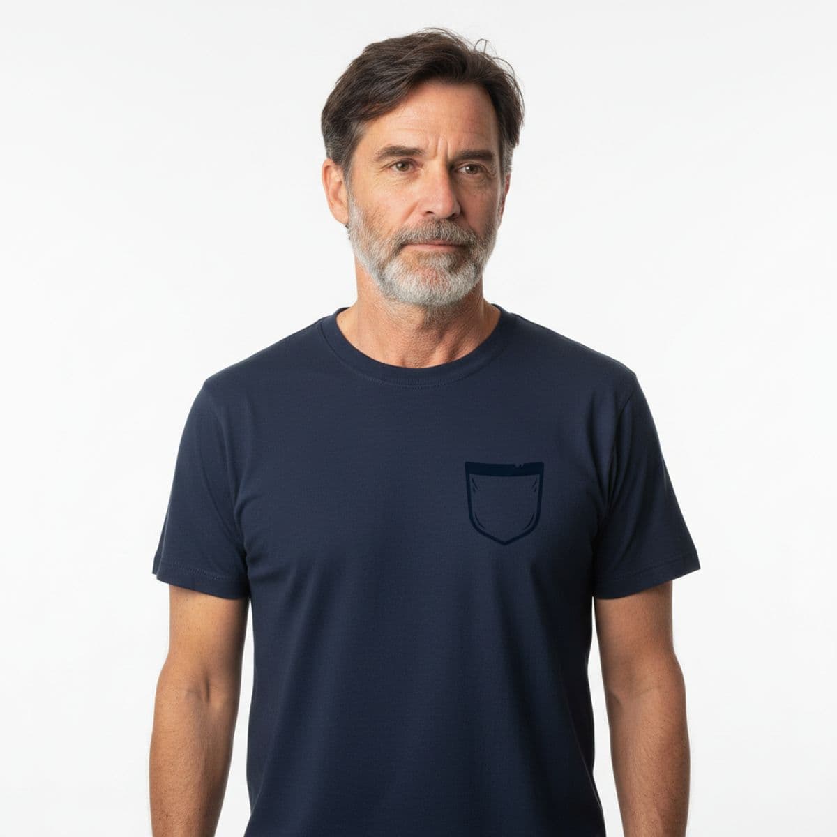Finding a New Route printed on a t-shirt, worn