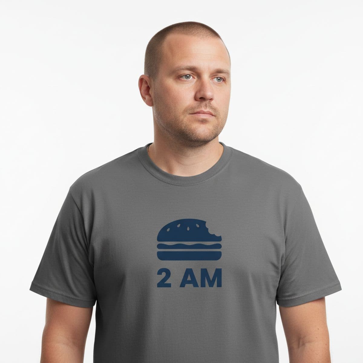 forgotten feast at dawn printed on a t-shirt, worn