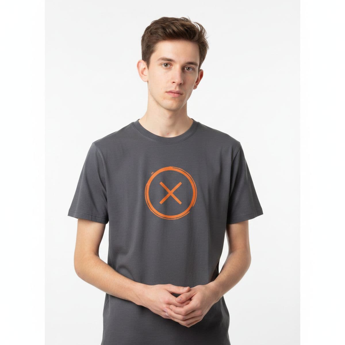 He Said He Would Come Back printed on a t-shirt, worn