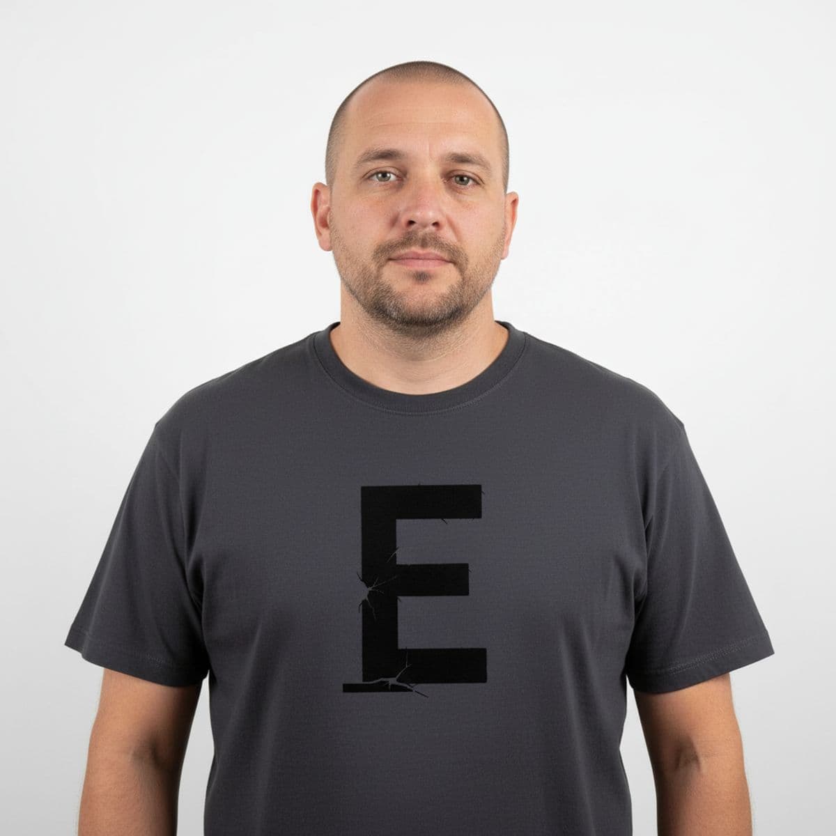 It Was Fine For Awhile printed on a t-shirt, worn