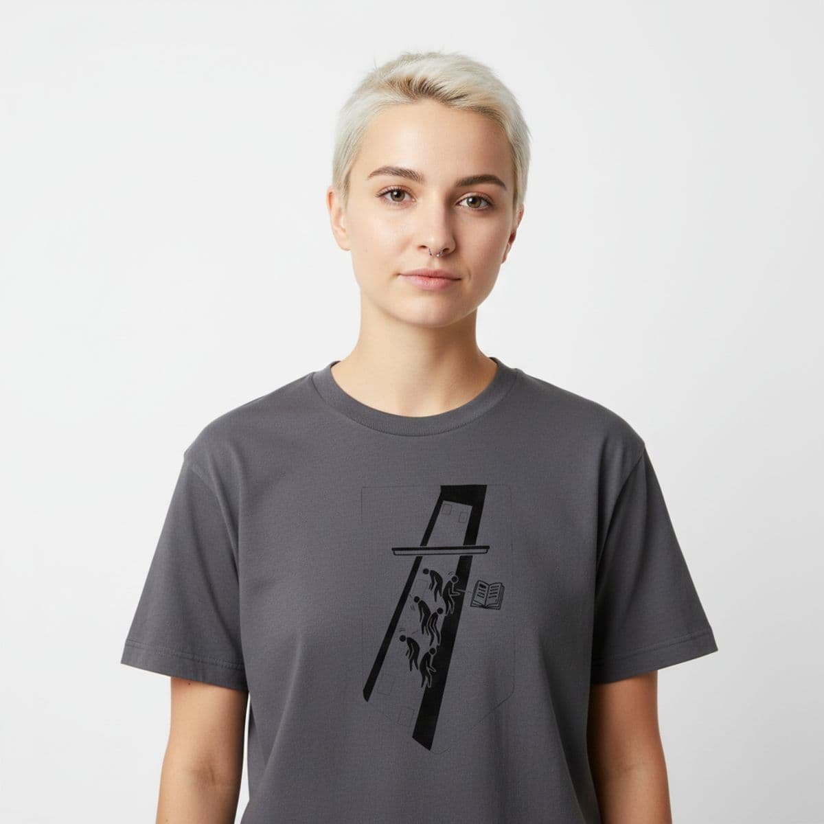 It's Always Something printed on a t-shirt, worn