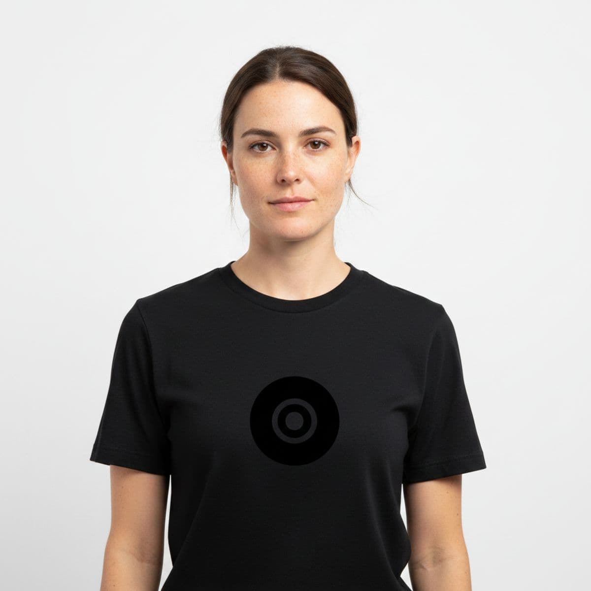 It's Just a Changing Room printed on a t-shirt, worn