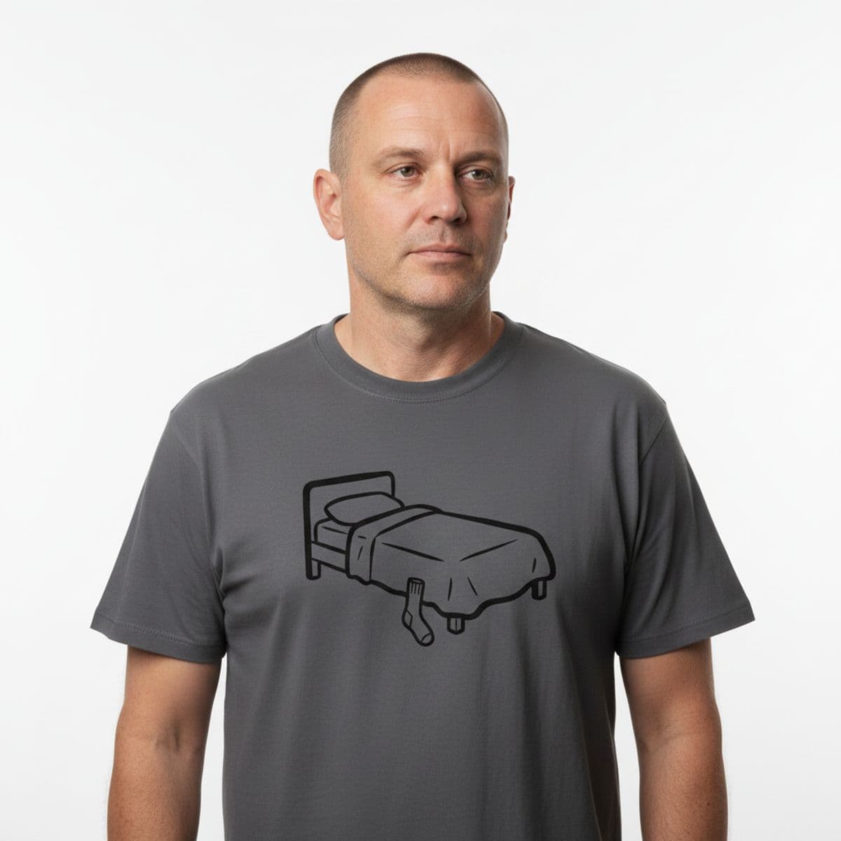 It's My Turn Now printed on a t-shirt, worn