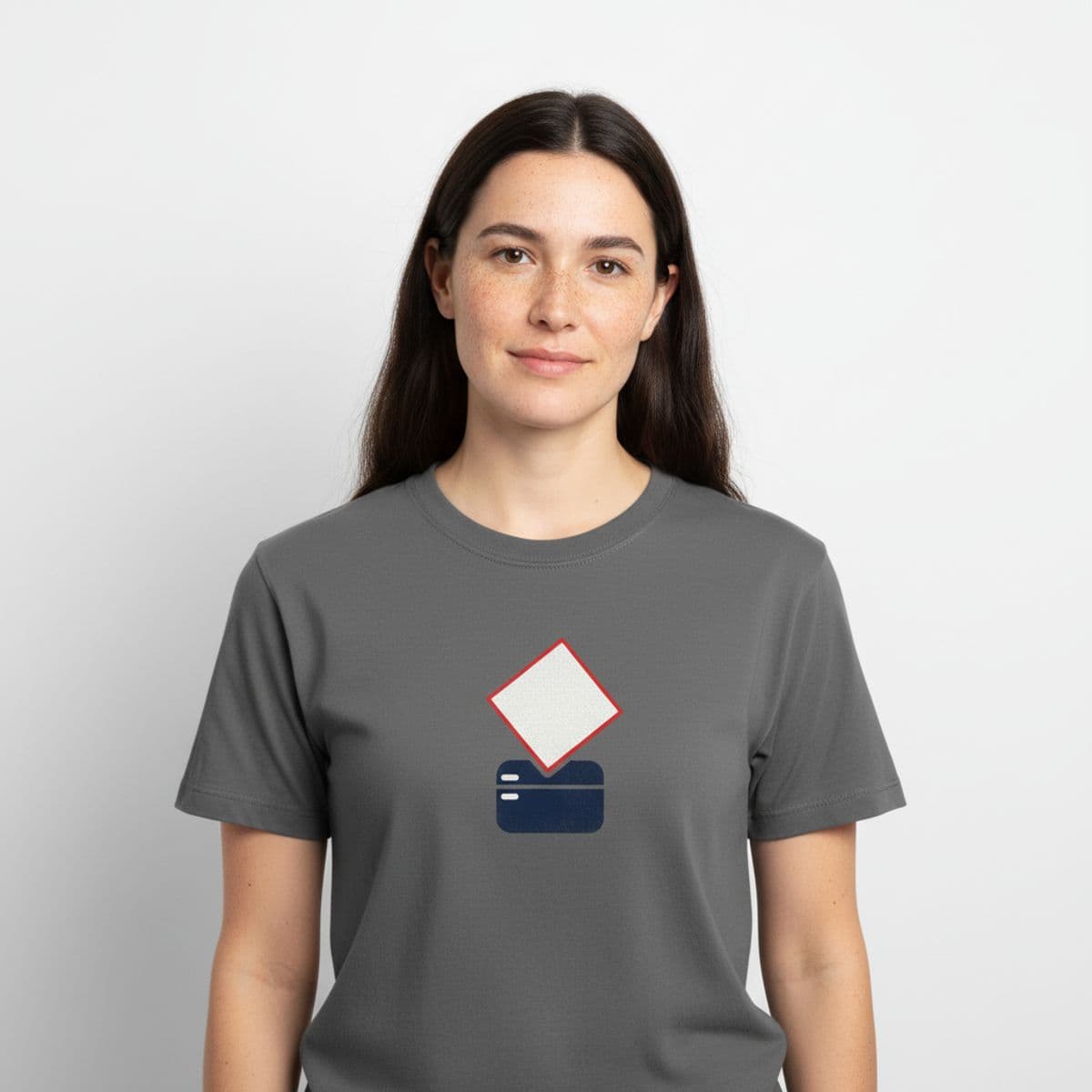 It's My Turn Now printed on a t-shirt, worn