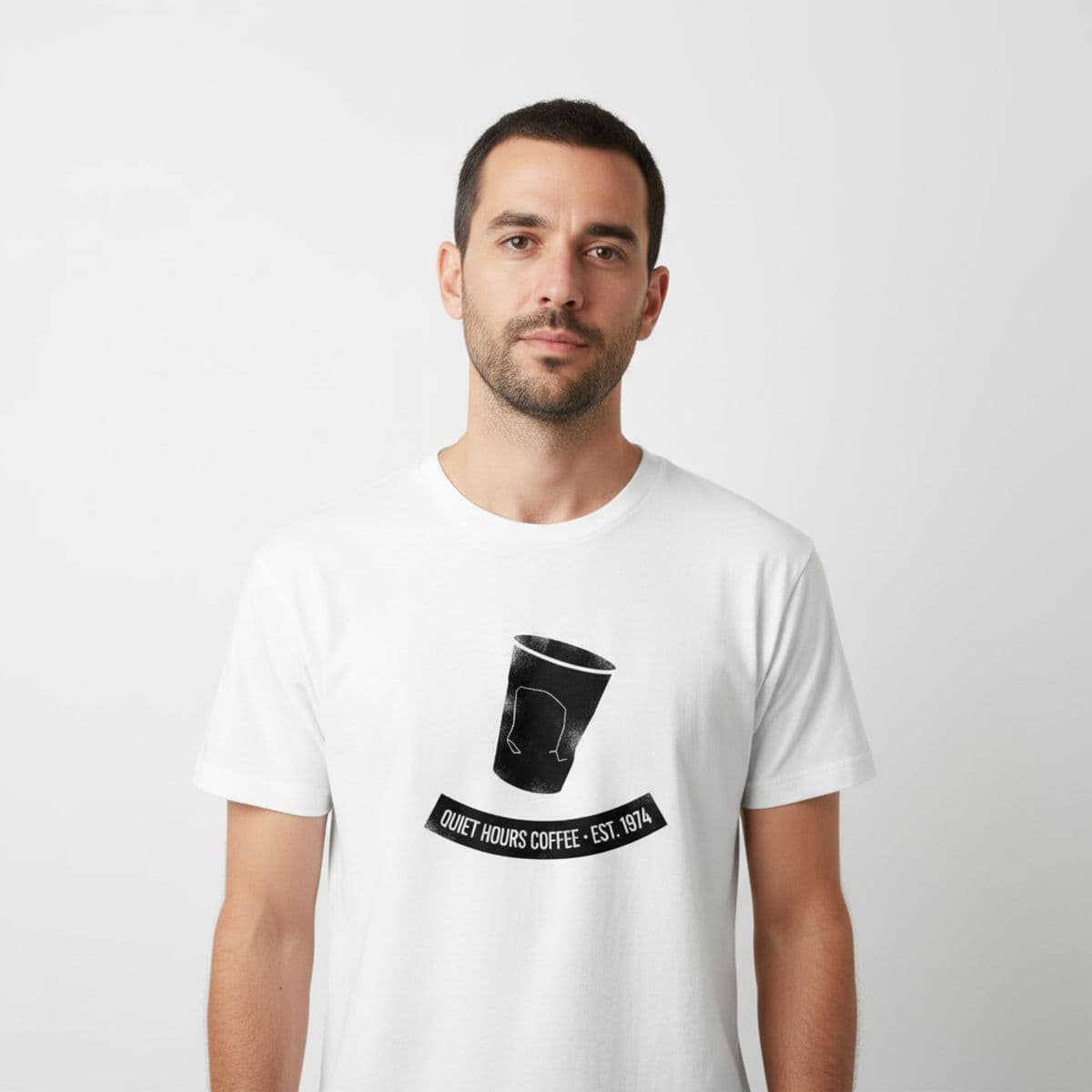 Kitchen Counter with a Packet printed on a t-shirt, worn