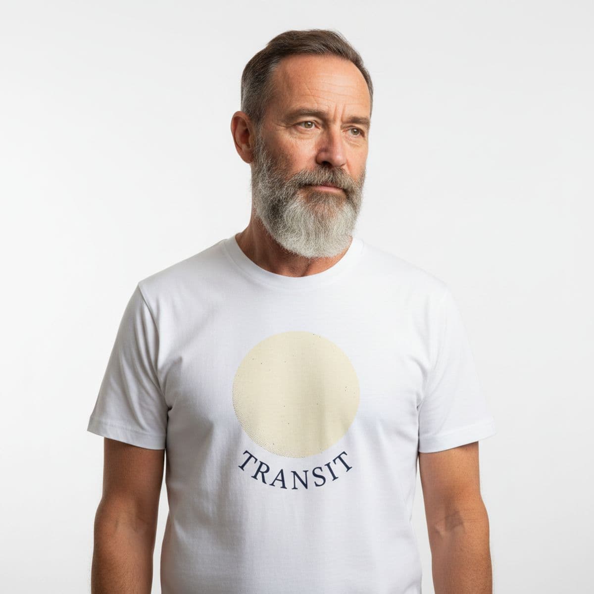 Loading Bay with New Felt printed on a t-shirt, worn
