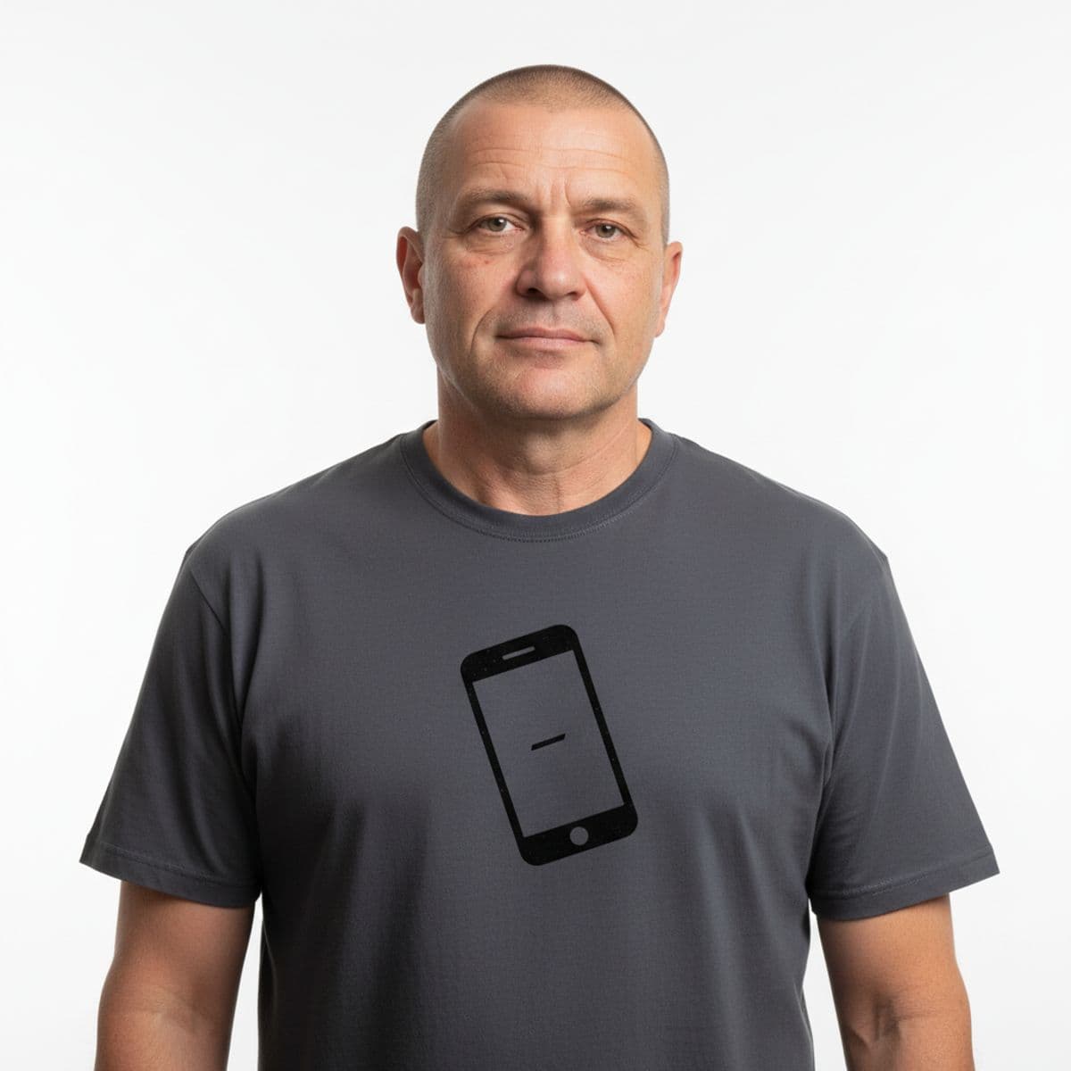 Picking the Last Fries printed on a t-shirt, worn
