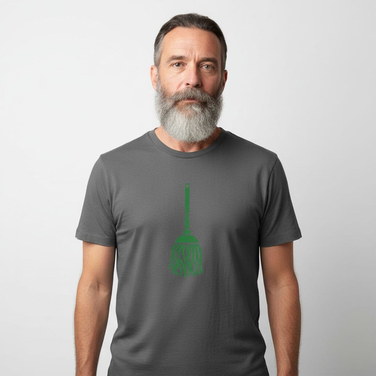 Propping Against the Tile printed on a t-shirt, worn