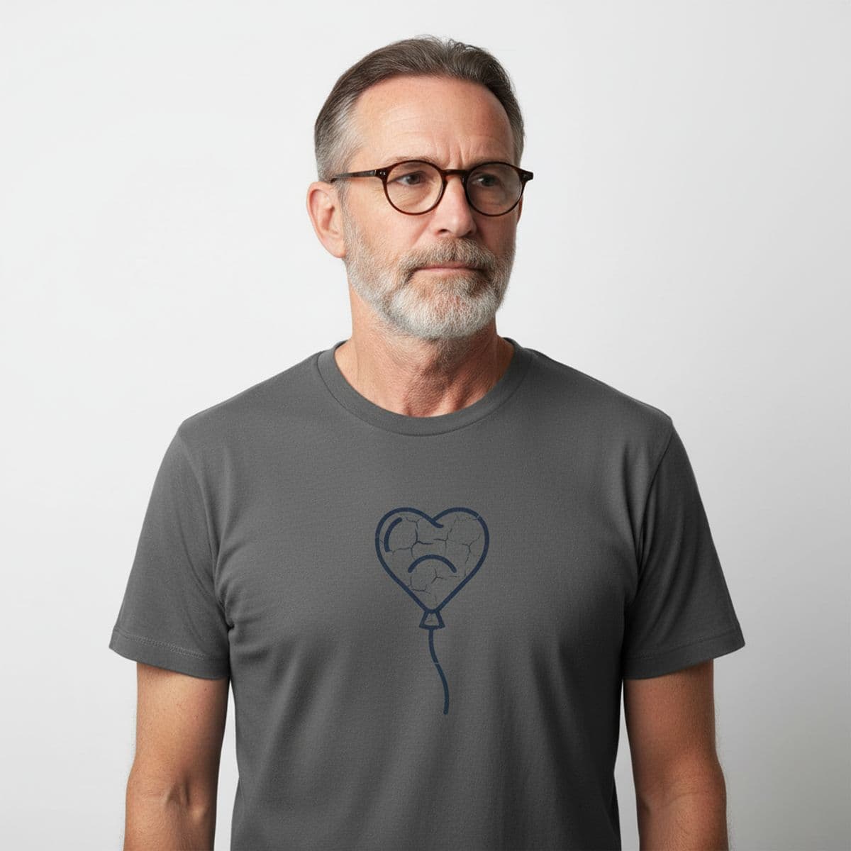 Sitting on the Stoop printed on a t-shirt, worn