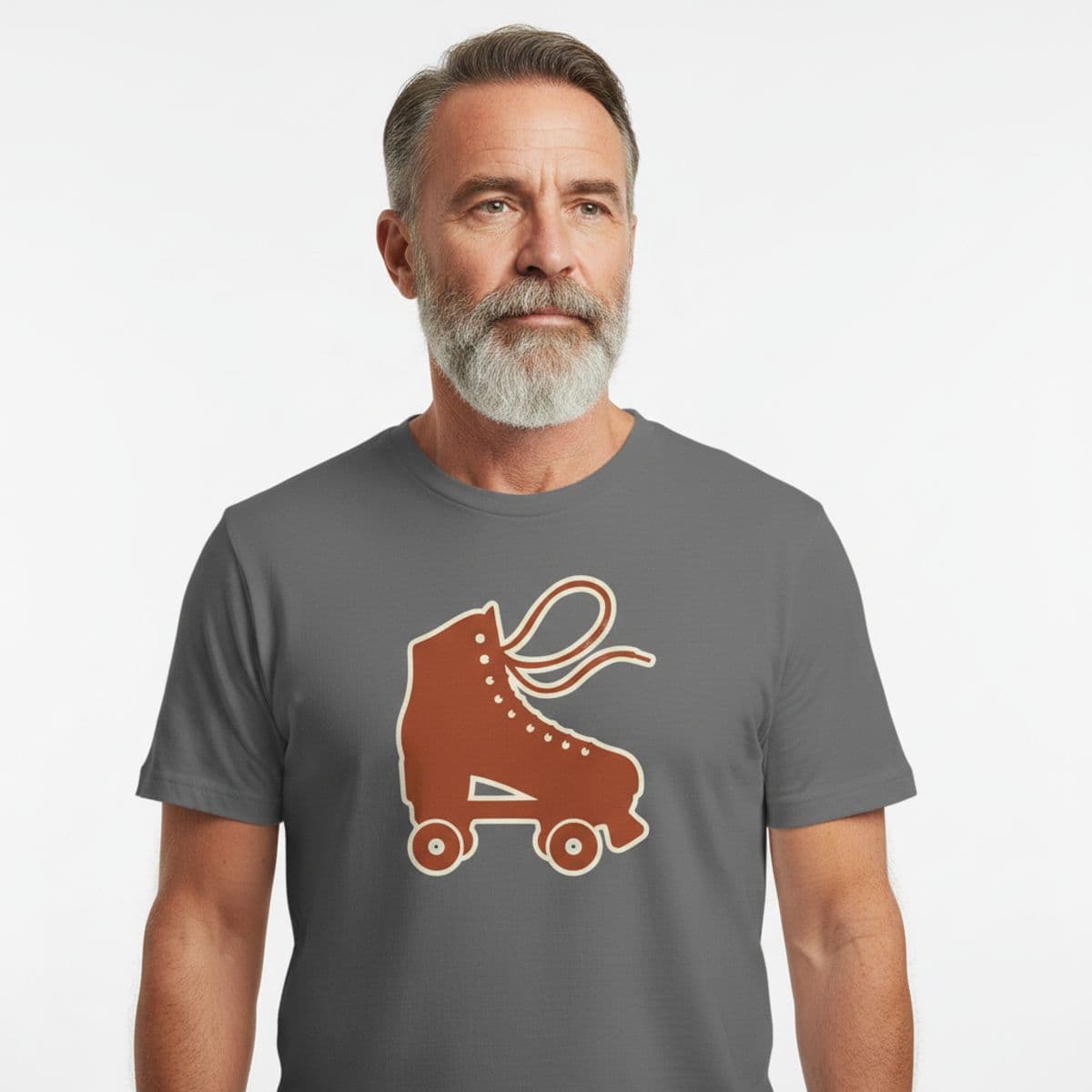 Someone Forgets a Skate printed on a t-shirt, worn