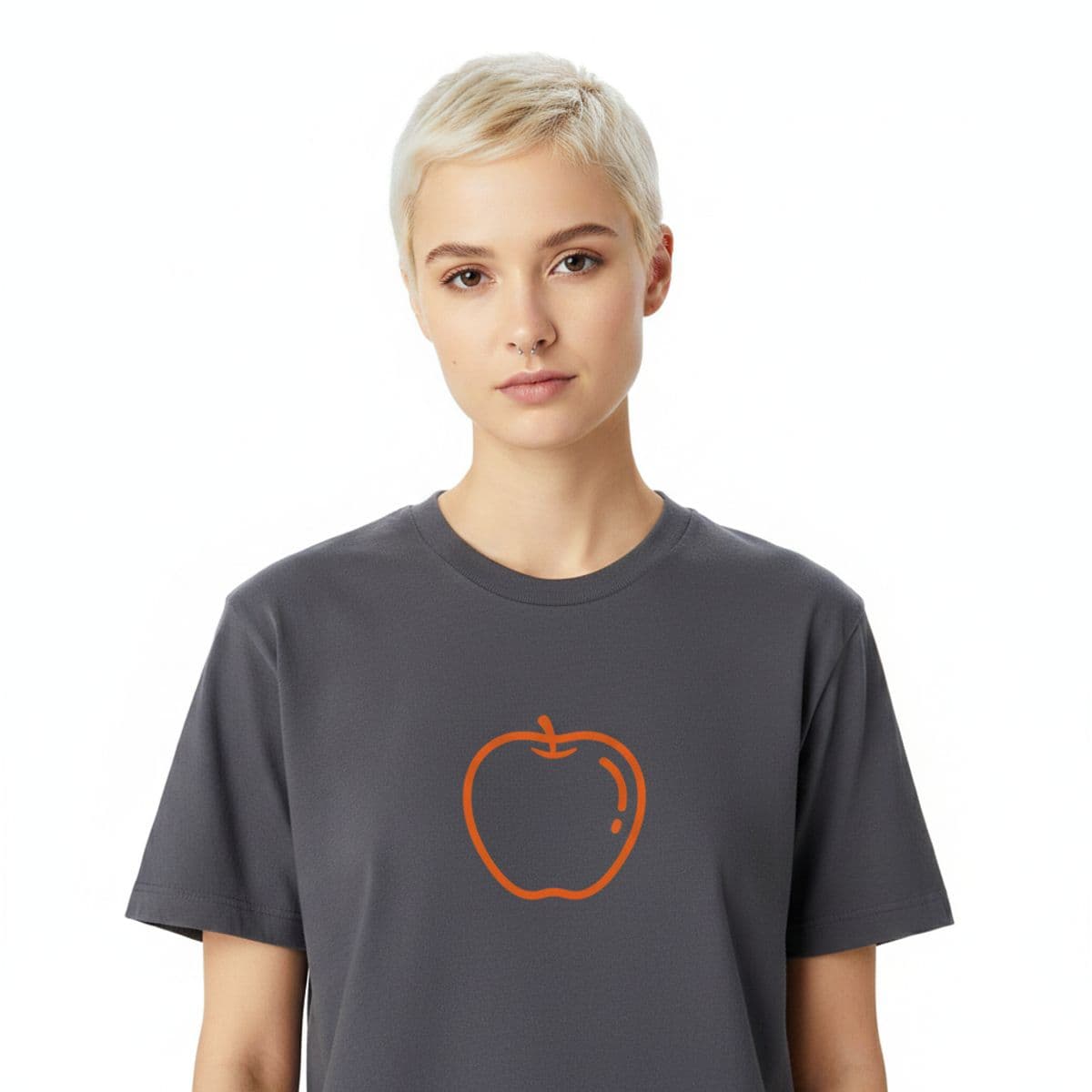 Spilling the Coffee printed on a t-shirt, worn