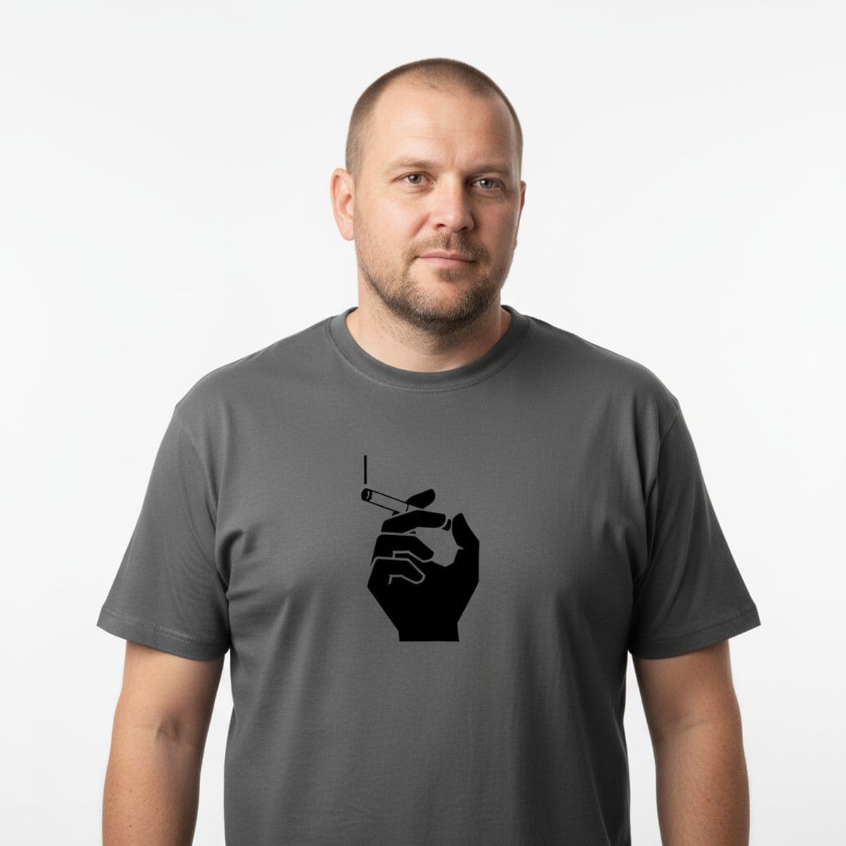 The Alley Door Propped Open printed on a t-shirt, worn