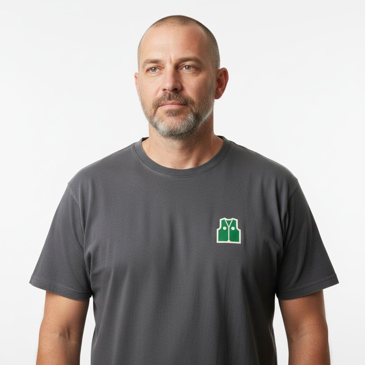 The Best Break From Work printed on a t-shirt, worn