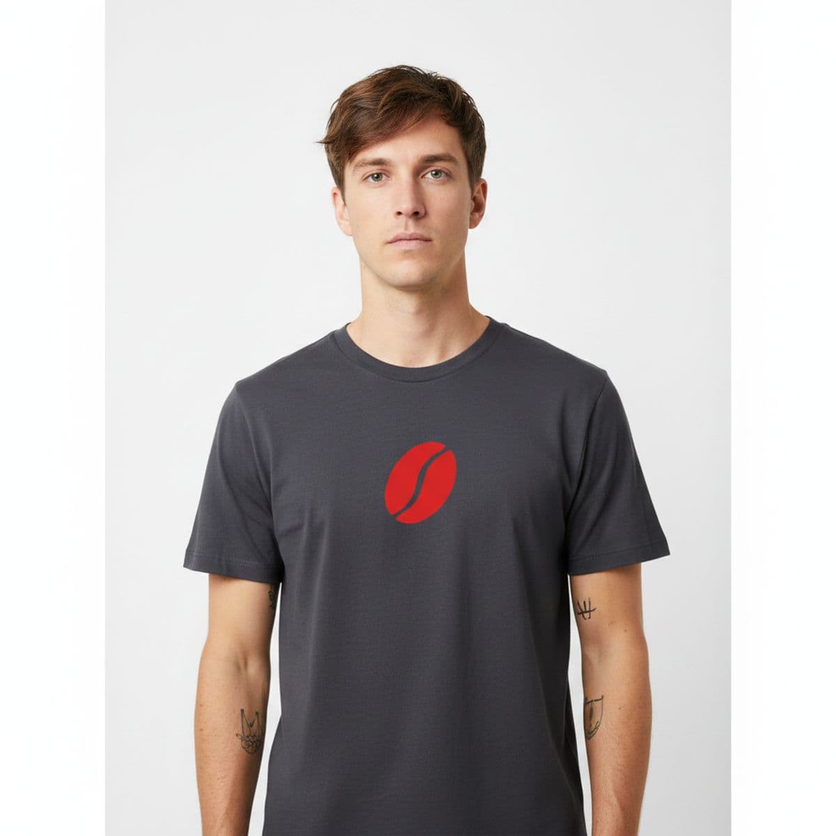 The Break Room Decision printed on a t-shirt, worn