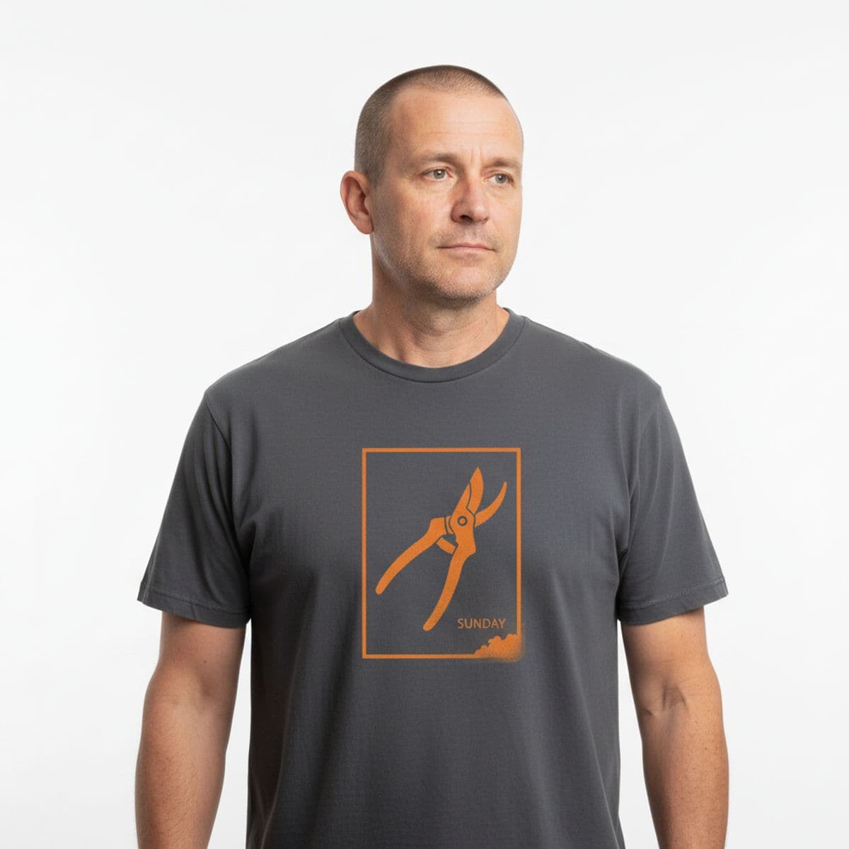 The Drip From The Watering Can printed on a t-shirt, worn