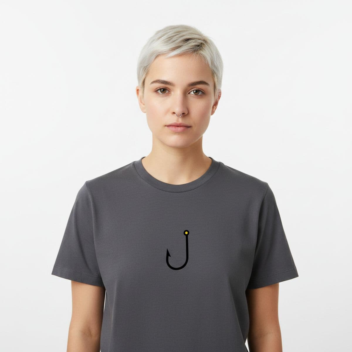 The First Day of Performance printed on a t-shirt, worn