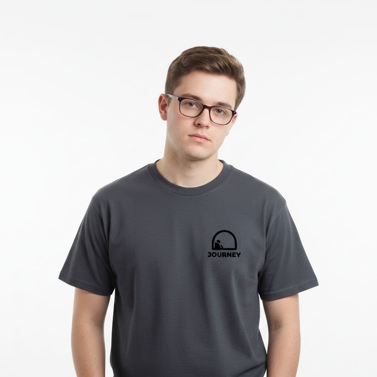 The Passenger's Chip Break printed on a t-shirt, worn
