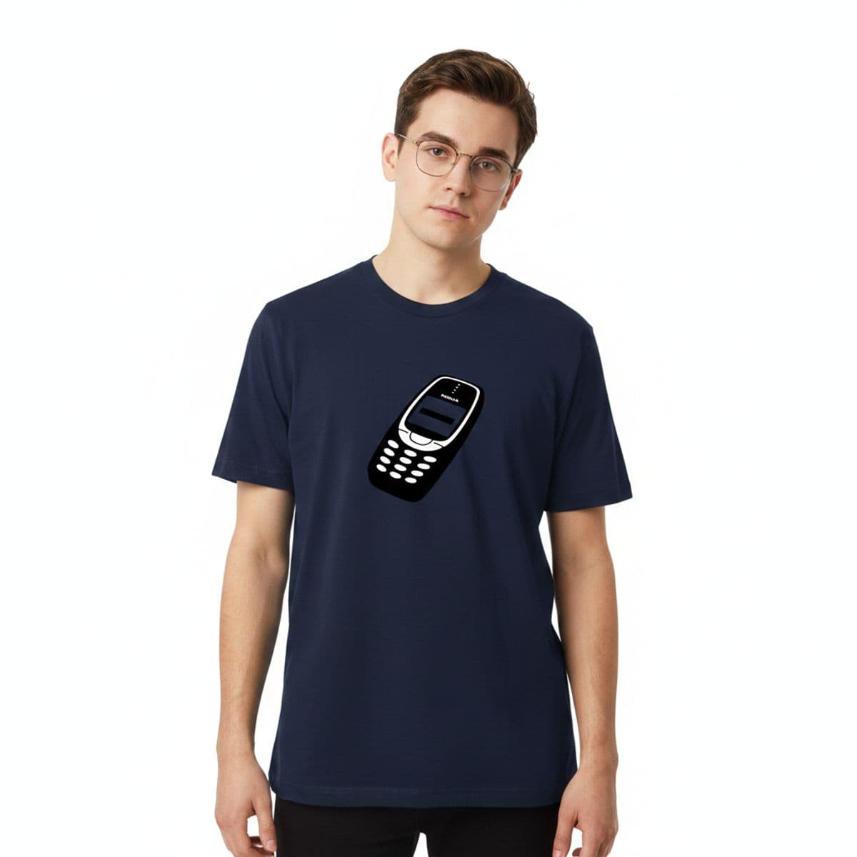 The Subway Commuter’s Late Shift printed on a t-shirt, worn
