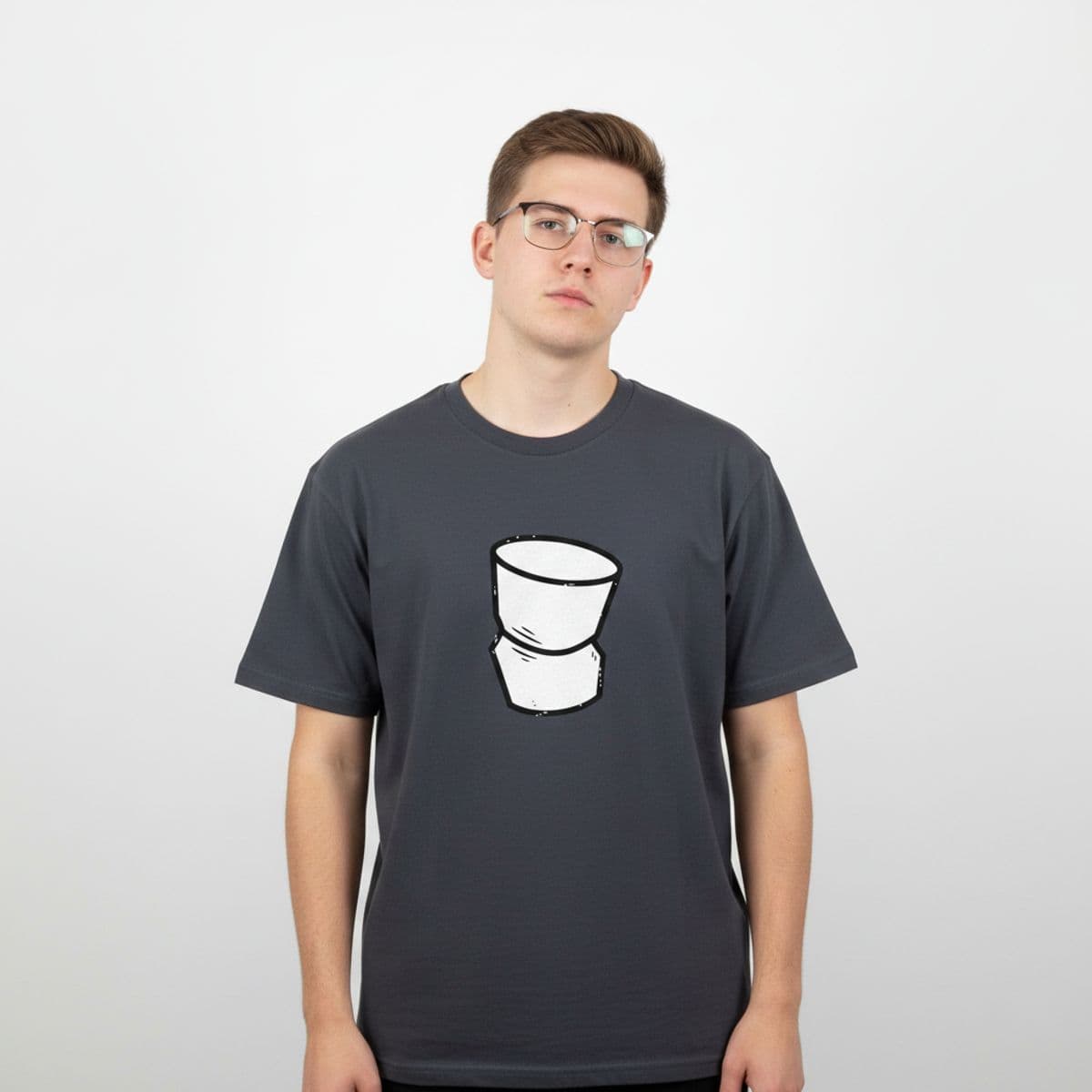 They Said It Was Just Trash printed on a t-shirt, worn