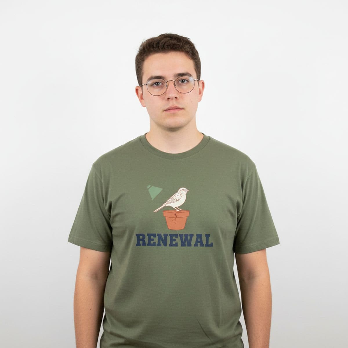They Said It Was Progress printed on a t-shirt, worn