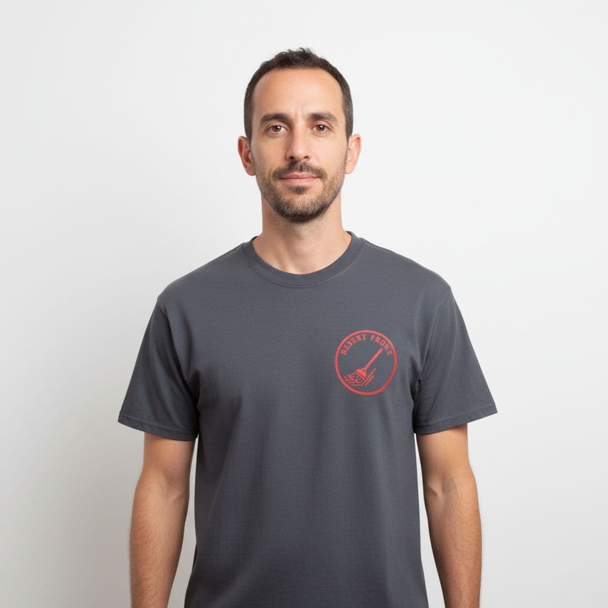 This Is Our Boundary Now printed on a t-shirt, worn