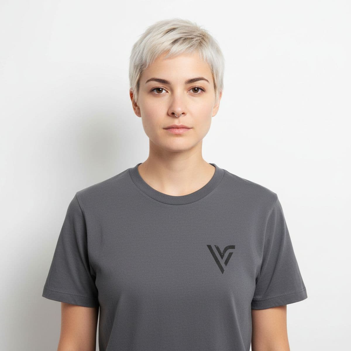 Thomas Receding Hairline printed on a t-shirt, worn