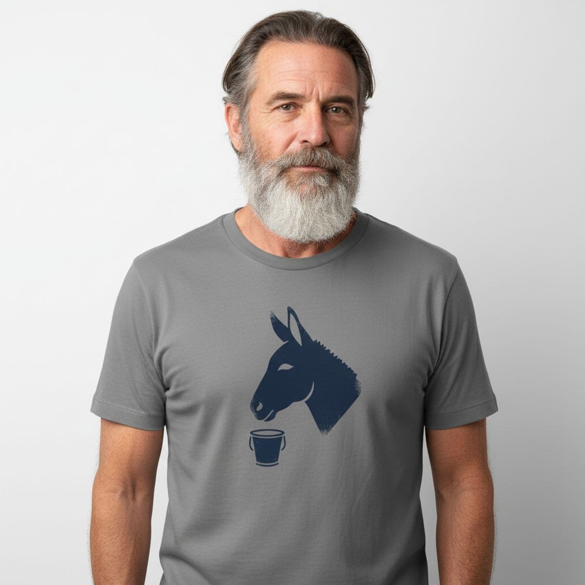 Untitled (Adobe Threshold) printed on a t-shirt, worn