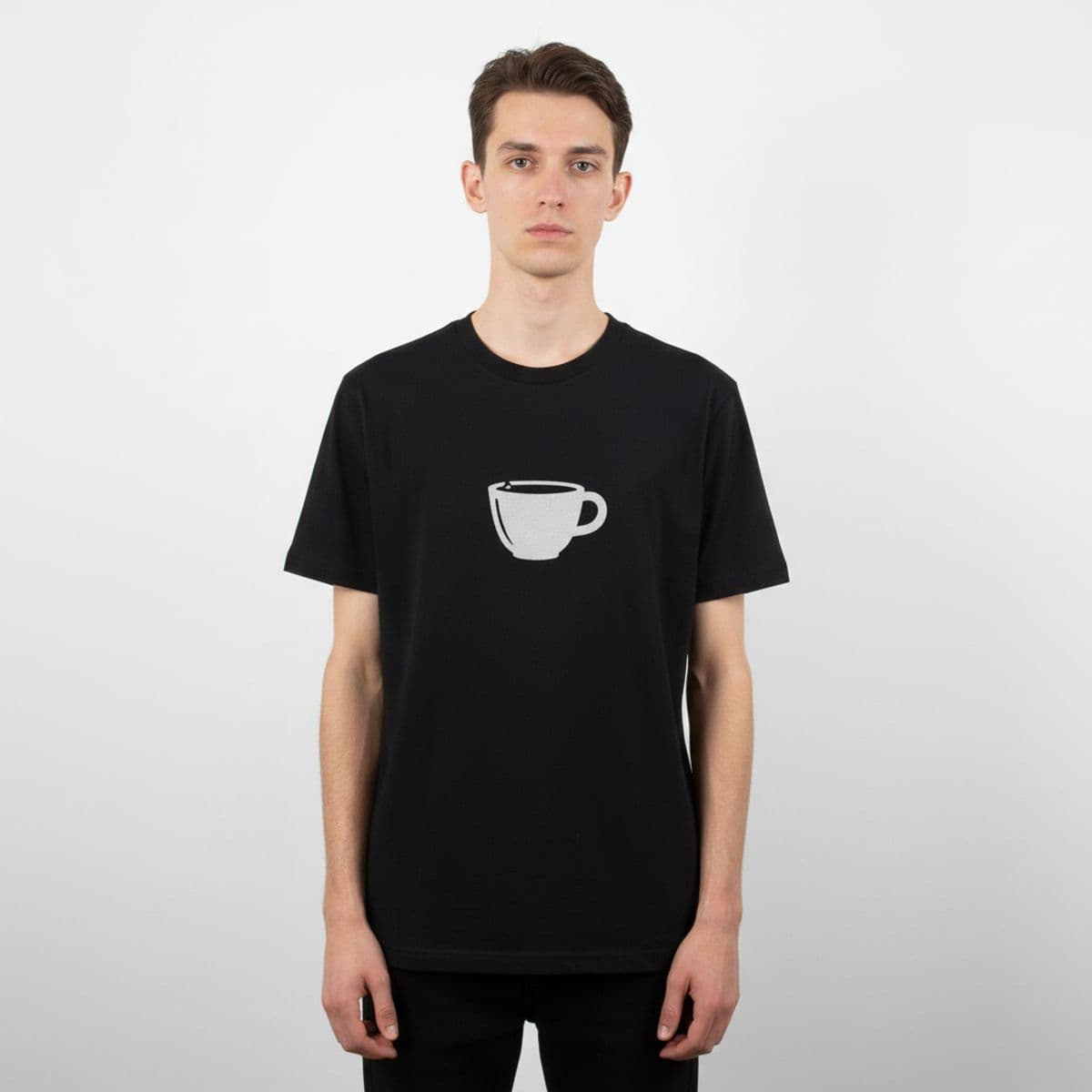 Untitled (Brenda's Buns) printed on a t-shirt, worn