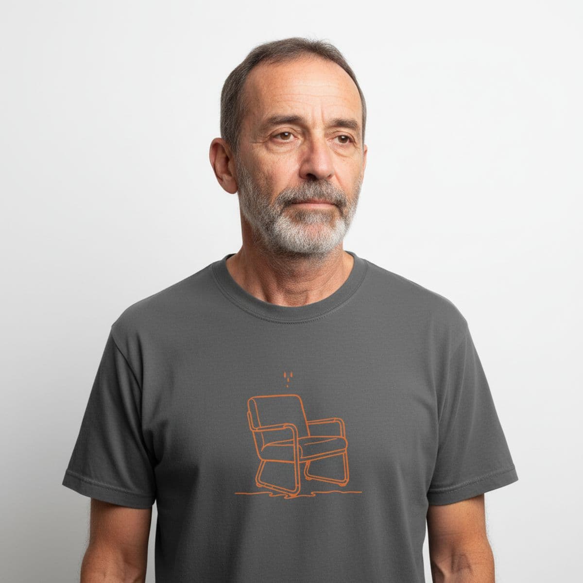 Untitled (Community Garden, 2 AM) printed on a t-shirt, worn