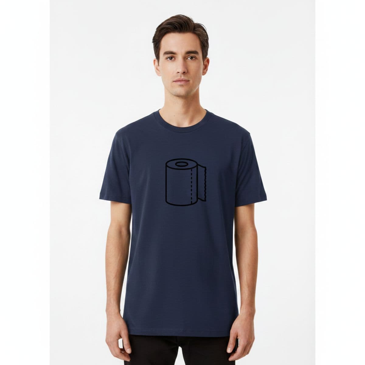 Untitled (Community Hall, Morning) printed on a t-shirt, worn