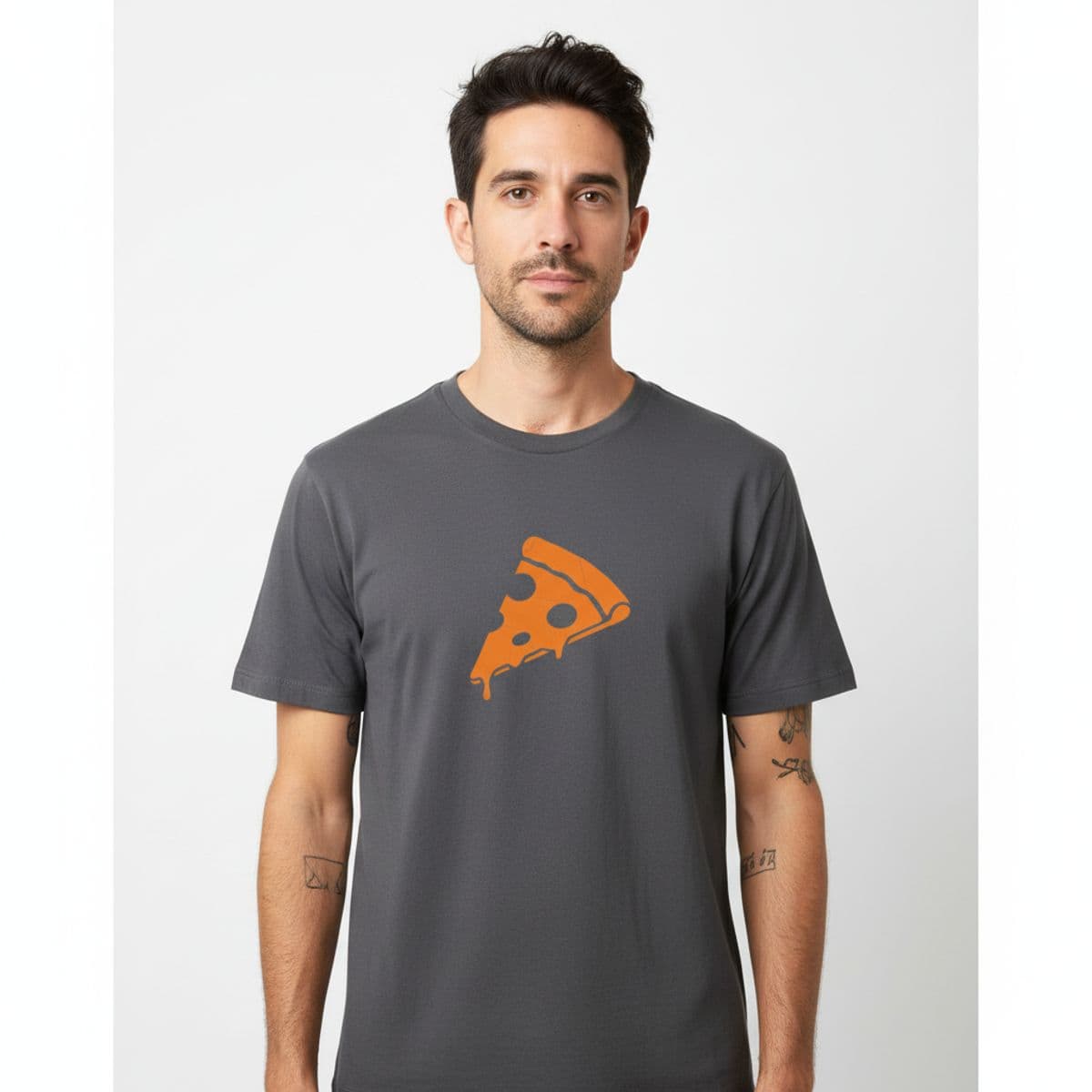 Untitled (Computer Room) printed on a t-shirt, worn