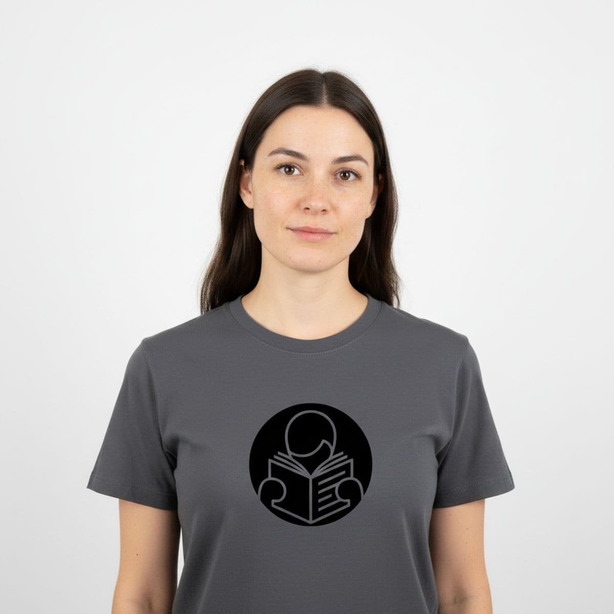 Untitled (Concrete Curb) printed on a t-shirt, worn