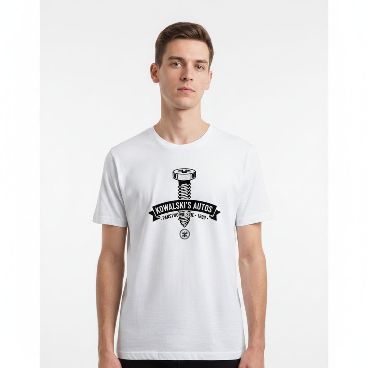 Untitled (Garage, Afternoon) printed on a t-shirt, worn