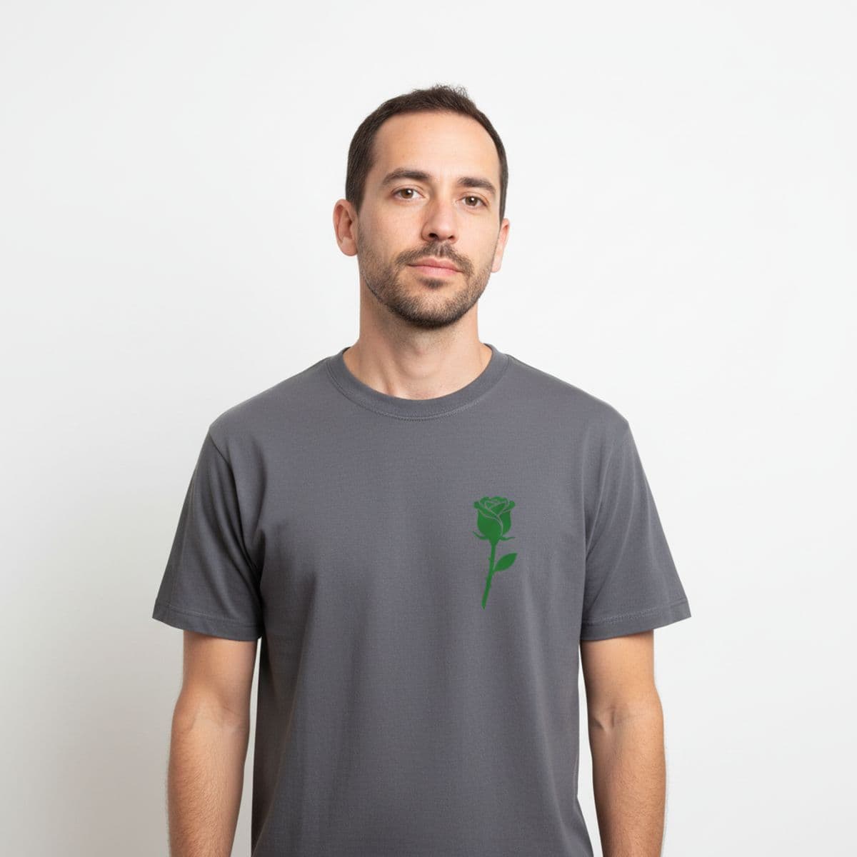 Untitled (Hospital Counter) printed on a t-shirt, worn