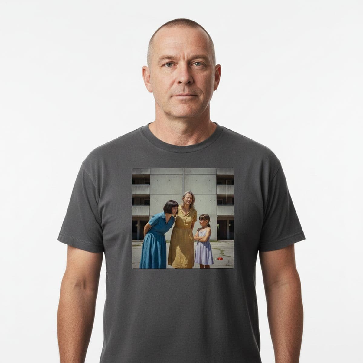 Untitled (Midday Sun) printed on a t-shirt, worn