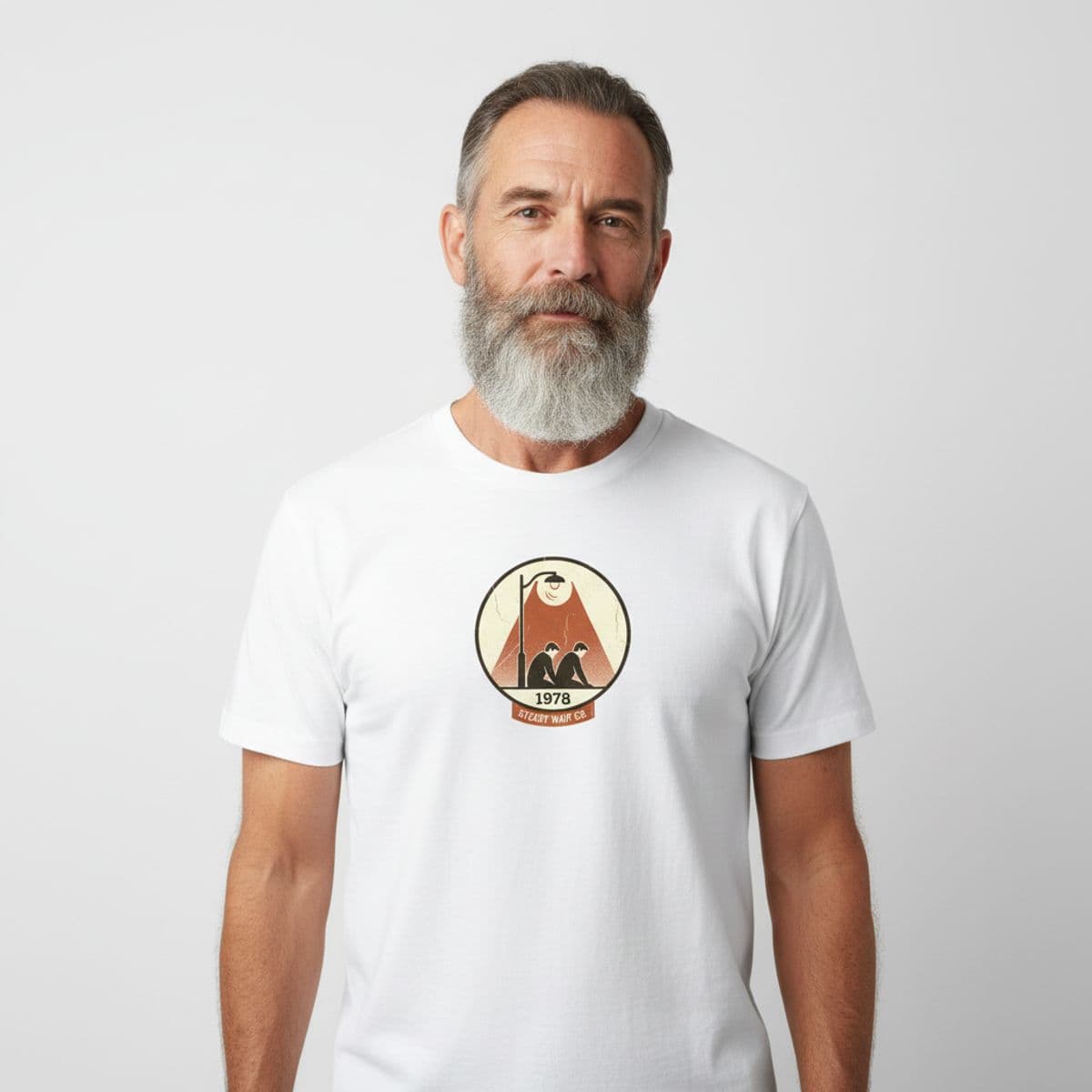 Untitled (Municipal Lot) printed on a t-shirt, worn
