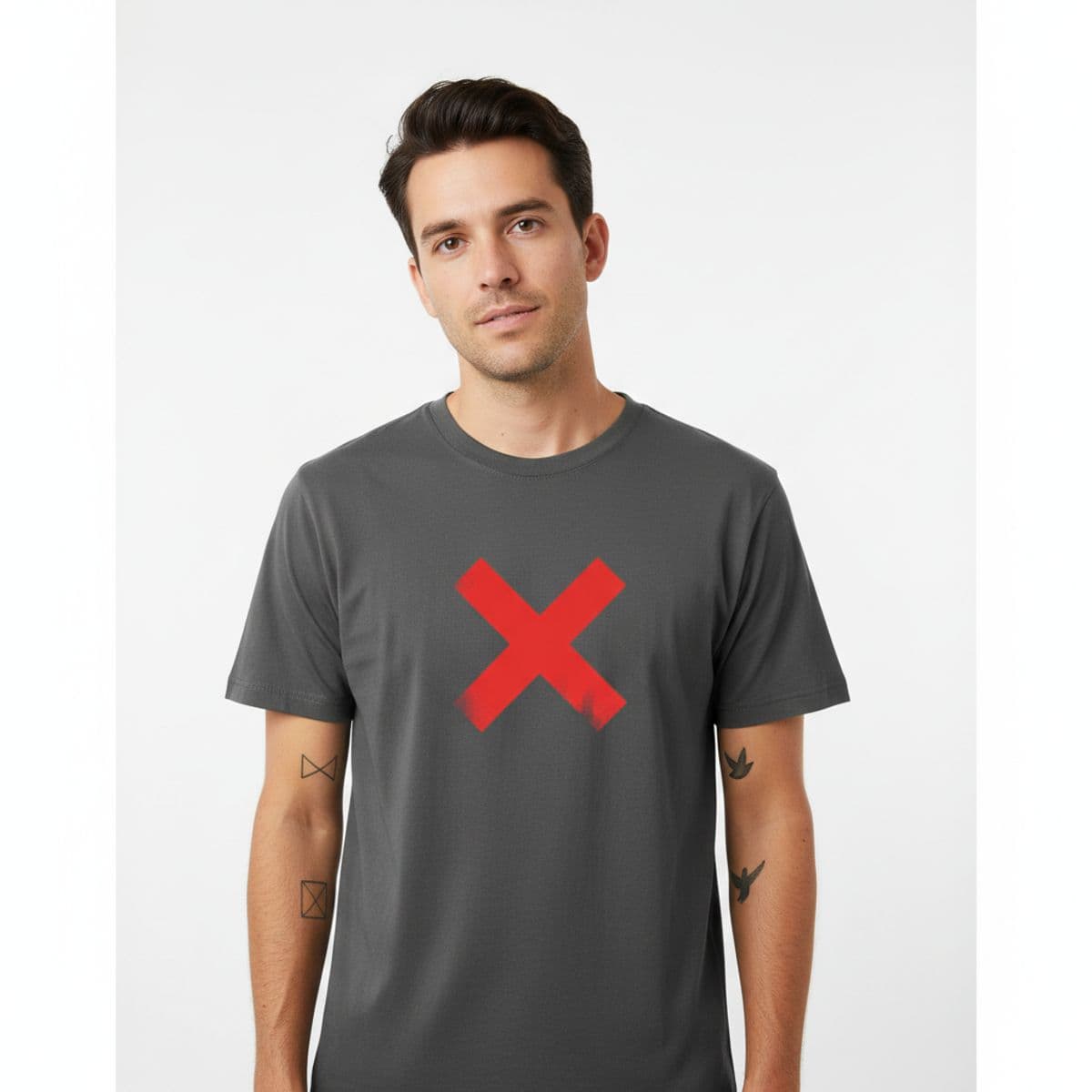 Untitled (Public Market) printed on a t-shirt, worn