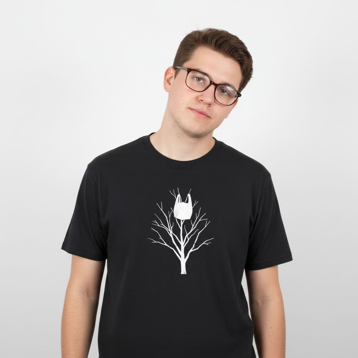 Untitled (Public Park Dusk) printed on a t-shirt, worn