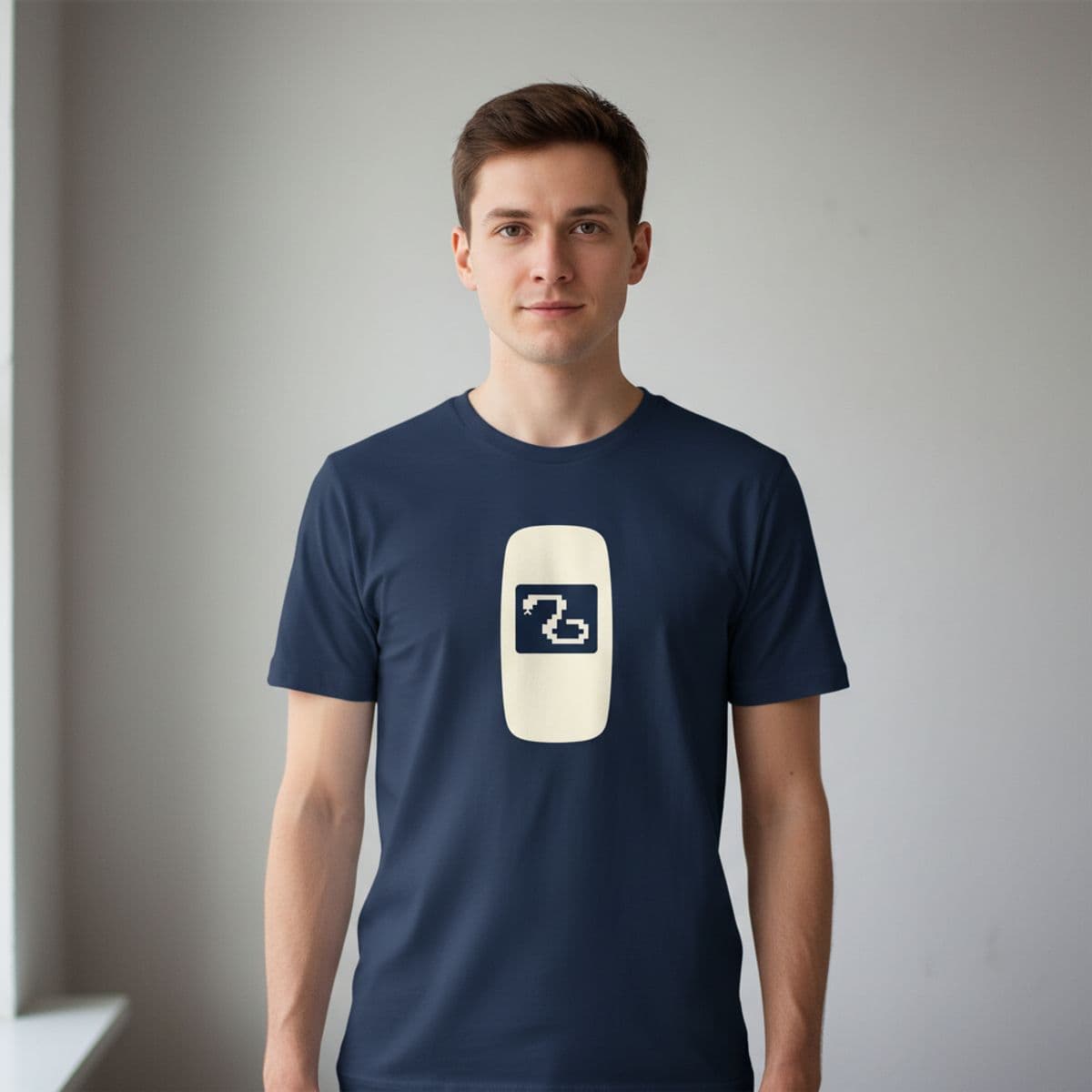 Untitled (Rural Bus Terminal) printed on a t-shirt, worn
