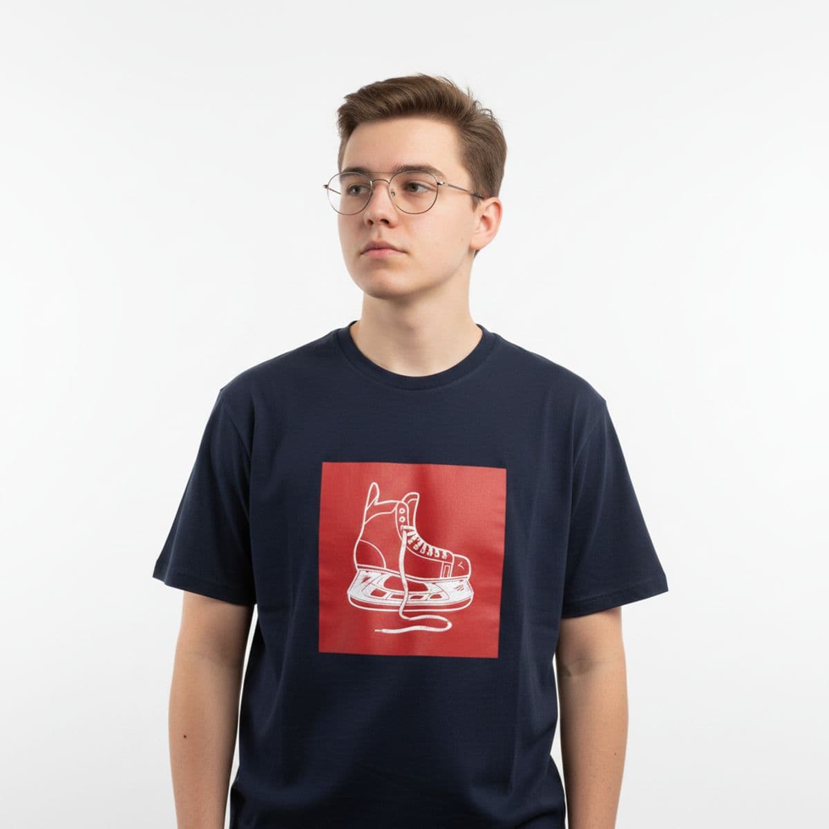Untitled (Station, After Hours) printed on a t-shirt, worn