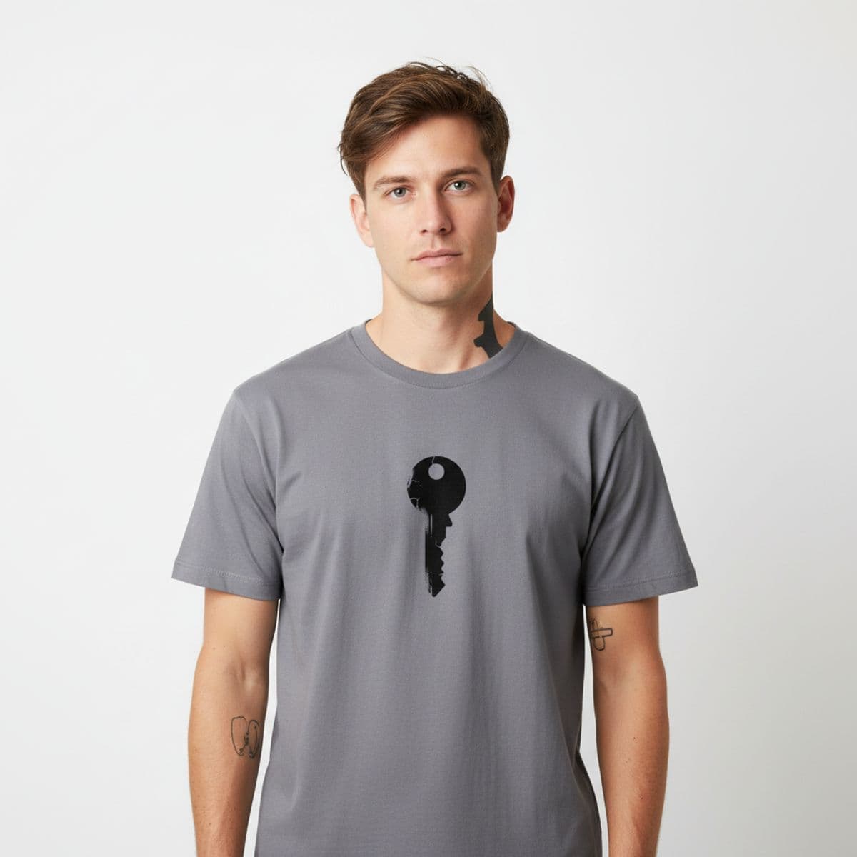 Untitled (Tuesday Evening) printed on a t-shirt, worn